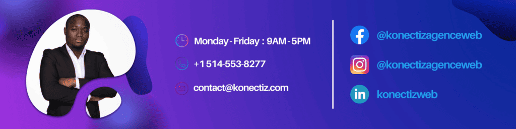 Contact us now to boost your online reputation - Konectiz Web Agency - Desktop Banner v3