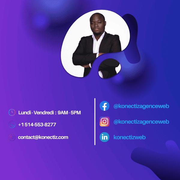 Contactez-nous maintenant pour booster votre votre image de marque - Konectiz Agence Web - Site Web Mobile v3